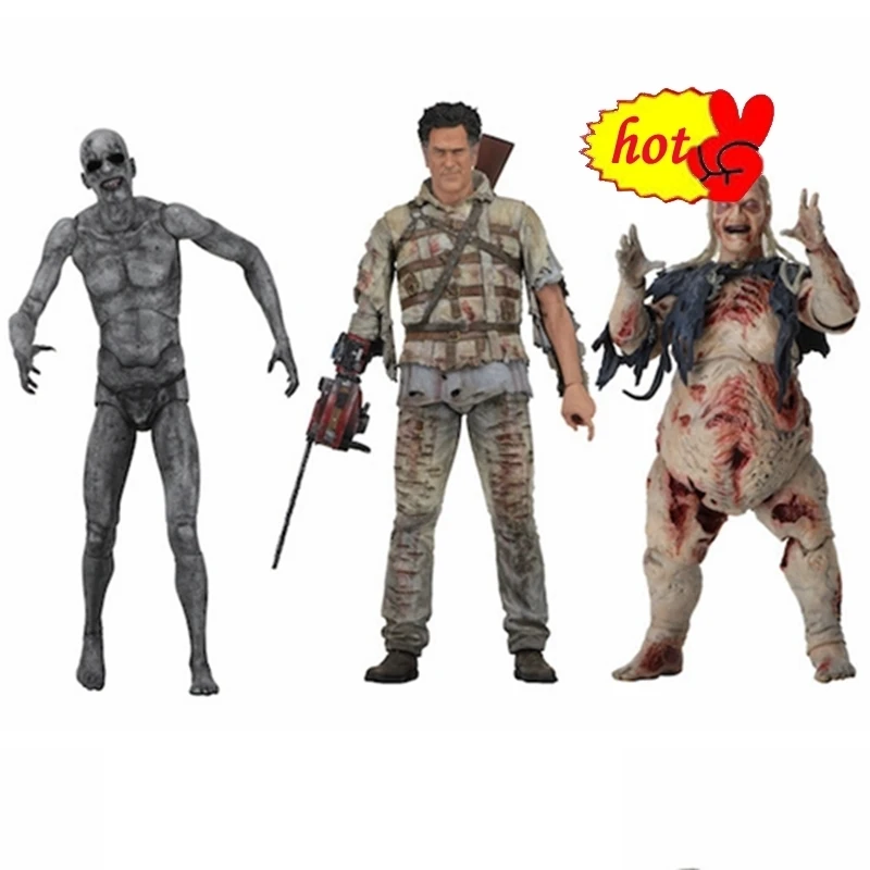 18 см NECA The Evil Dead Ash Vs Evil Dead Ash Вильямс элиго ПВХ фигурка Da Collezione модель игрушки Brinquedos regalo