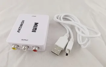

1pcs Mini Composite 1080P HDMI To RCA Video Audio AV CVBS Adapter Converter for HDTV 80cm