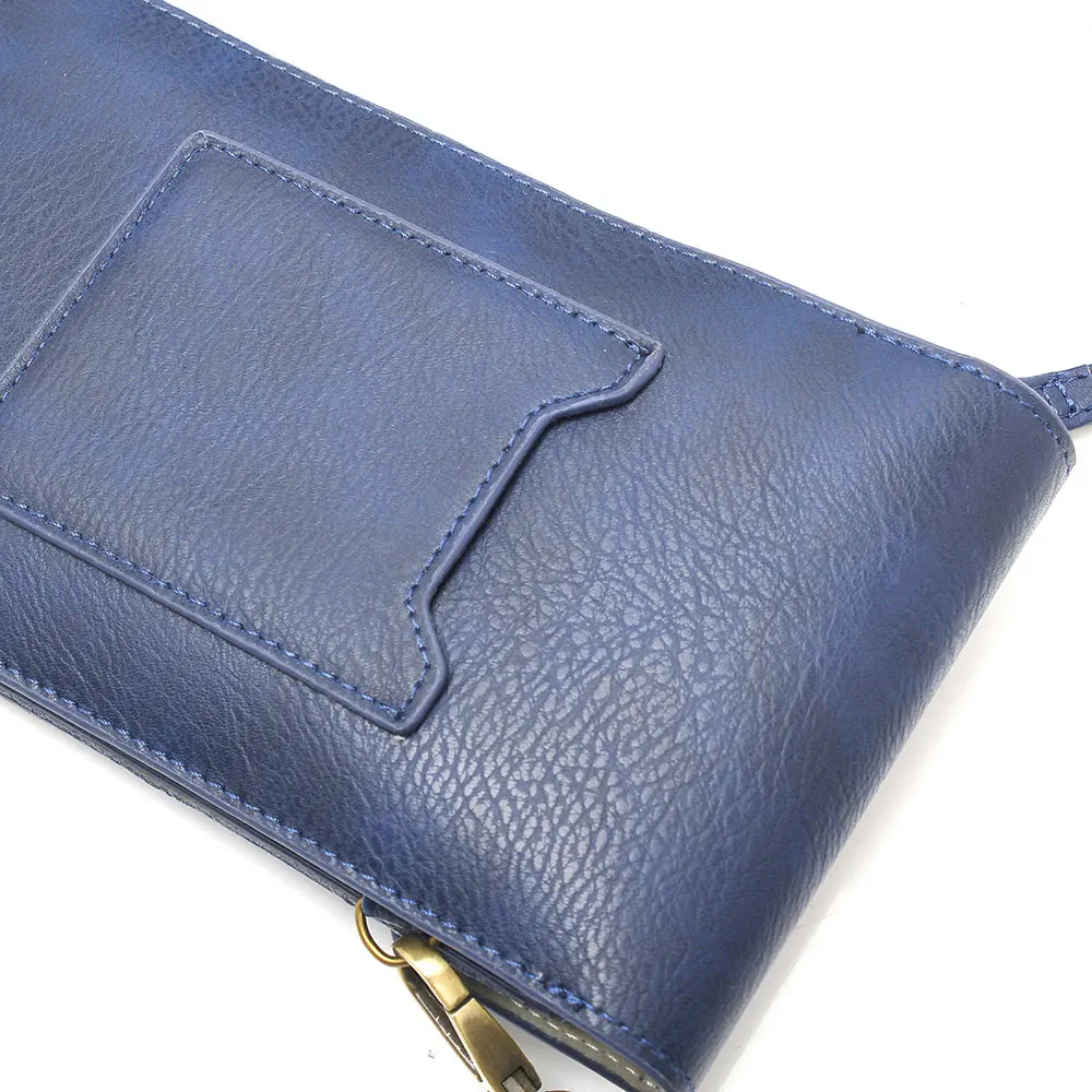 Boucho винтажная кожаная сумка для мобильного телефона с рисунком носорога, кошелек, роскошная двухслойная сумка на плечо с ремешком на шею для iPhone, samsung, huawei
