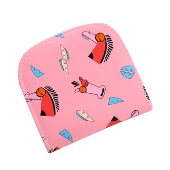 

New Women's Cute Cartoon Pony Printing Wallets Small Short Purse Bag Sweet Candy Color Students Money Card Package Mujer Bolsas