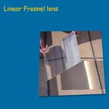 1 шт. оптический PMMA Пластиковый линейный линза Френеля проектор линза Френеля плоский увеличитель, концентратор солнечной энергии