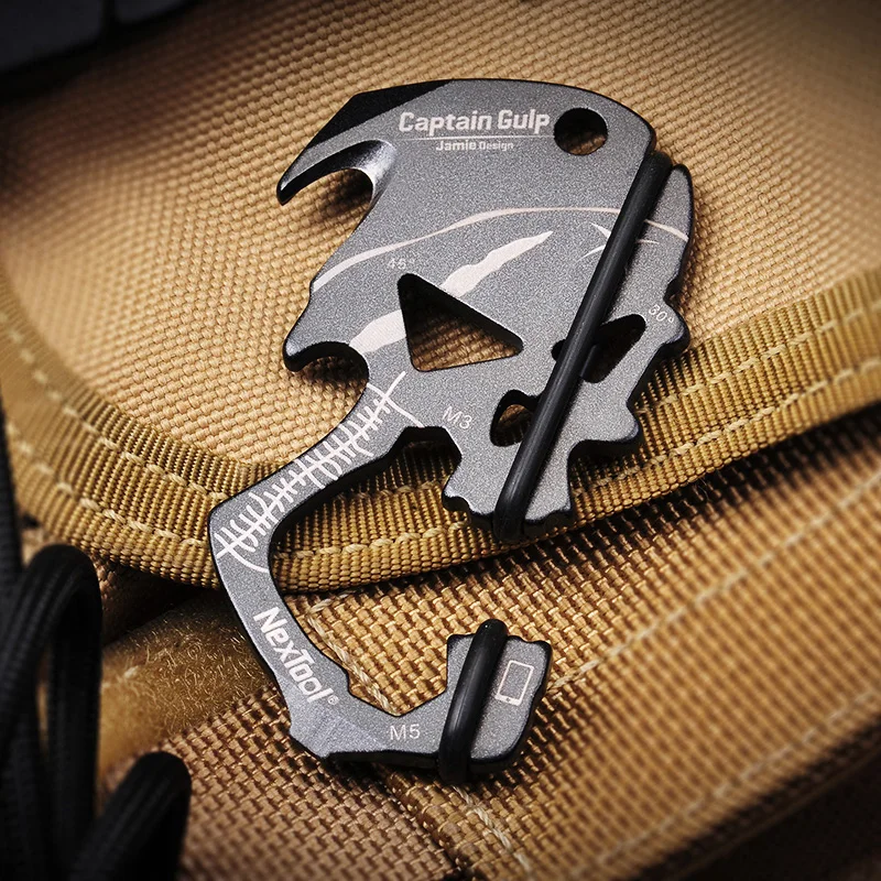

NexTool skipper multifunction combination tool EDC carry-on bottle opener knife cutting rope knife mobile phone support