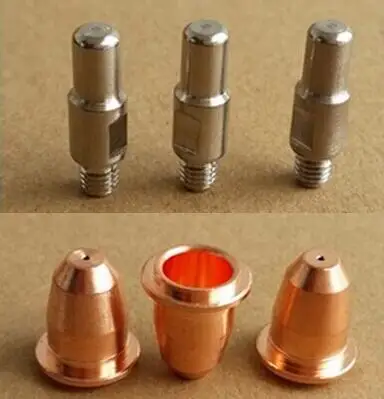 

Free shipping 40 PCS Trafimet S45 Plasma cutting torch consumables parts PD0116-08 Tip & PR0110 Electrode