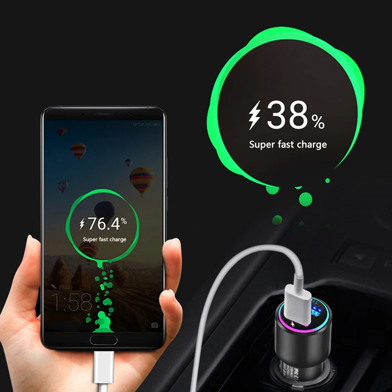 Автомобильное зарядное устройство для Huawei Oneplus 3 3t 5 5T 6 автомобильное адаптер В 4 5a