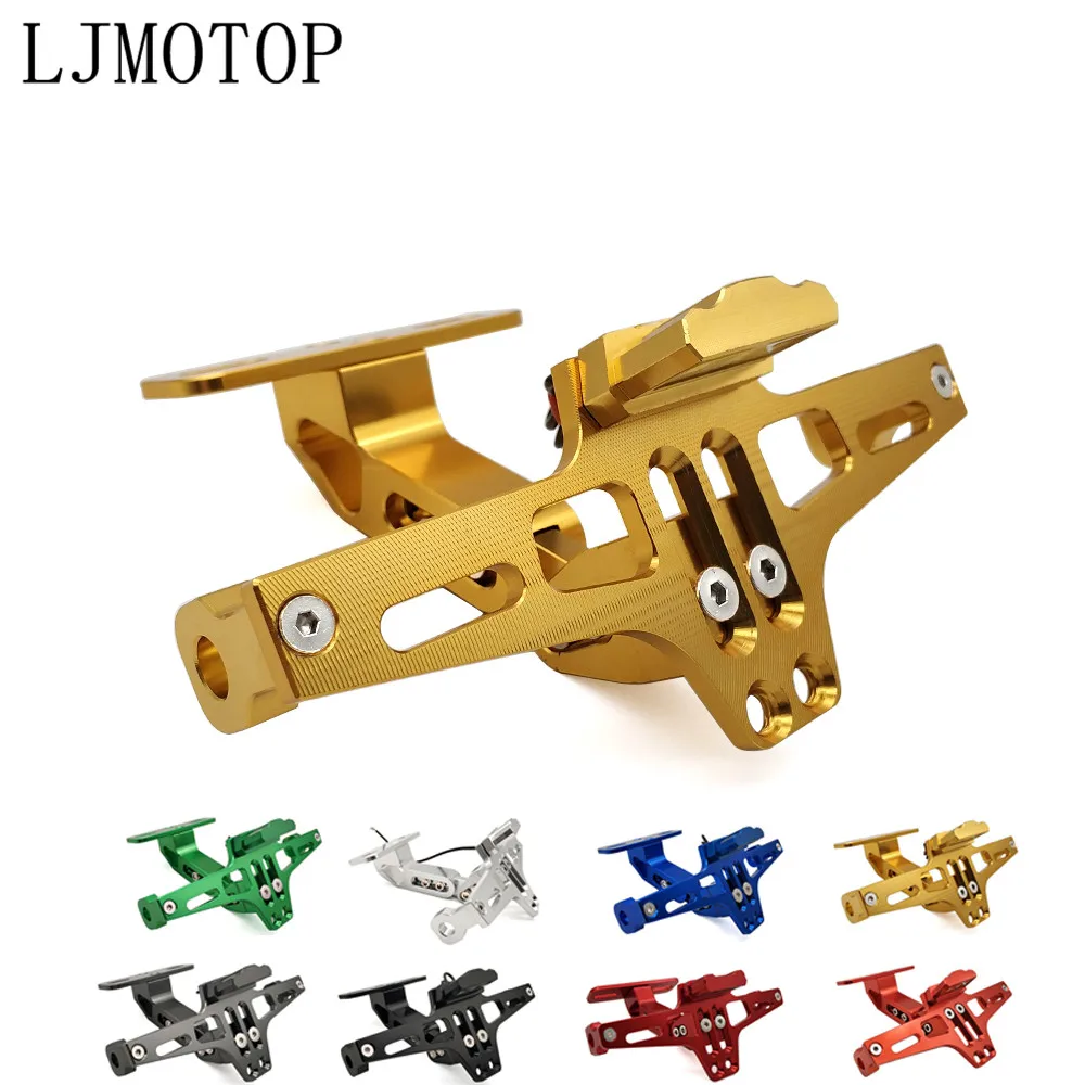 

CNC Motorcycle License Number Plate Frame Holder Bracket With LED Signal For DUCATI Monster S2R 800 821 797 695 696 796 400 M400