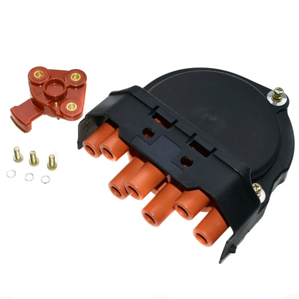 ISANCE Ignition Distributor Cap & Rotor 12111725070 12111734110 For BMW E30 E28 320 325 520 525 535 530 635 732 735 745 730 750