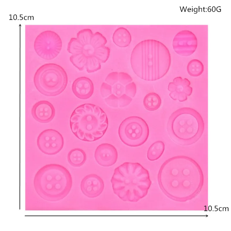Новые все виды красивых кнопок помадка силиконовые формы форма для шоколада Сделай Сам торт выпечки формы A1626