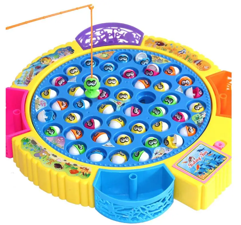 New Fishing Toys Set For Kids Educational Toys With Music Electric ...