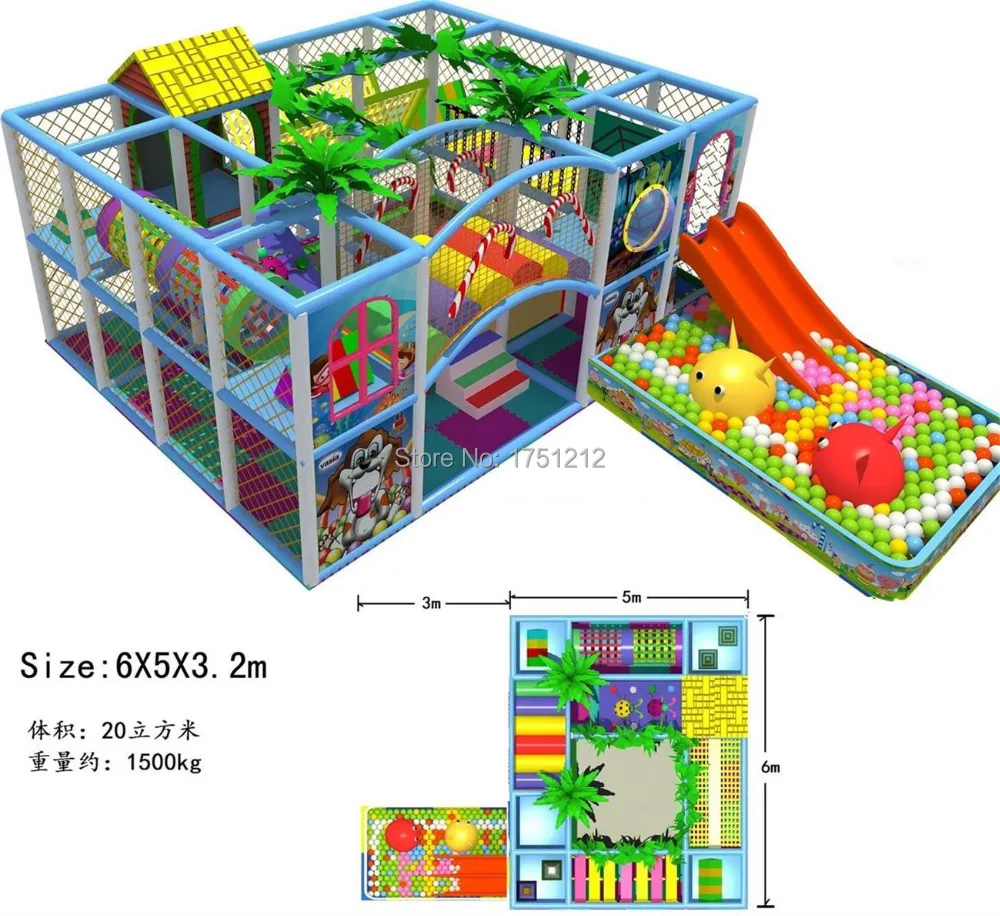 CE Approved Kindergarten Playground Equipment Eco friendly Kids Indoor