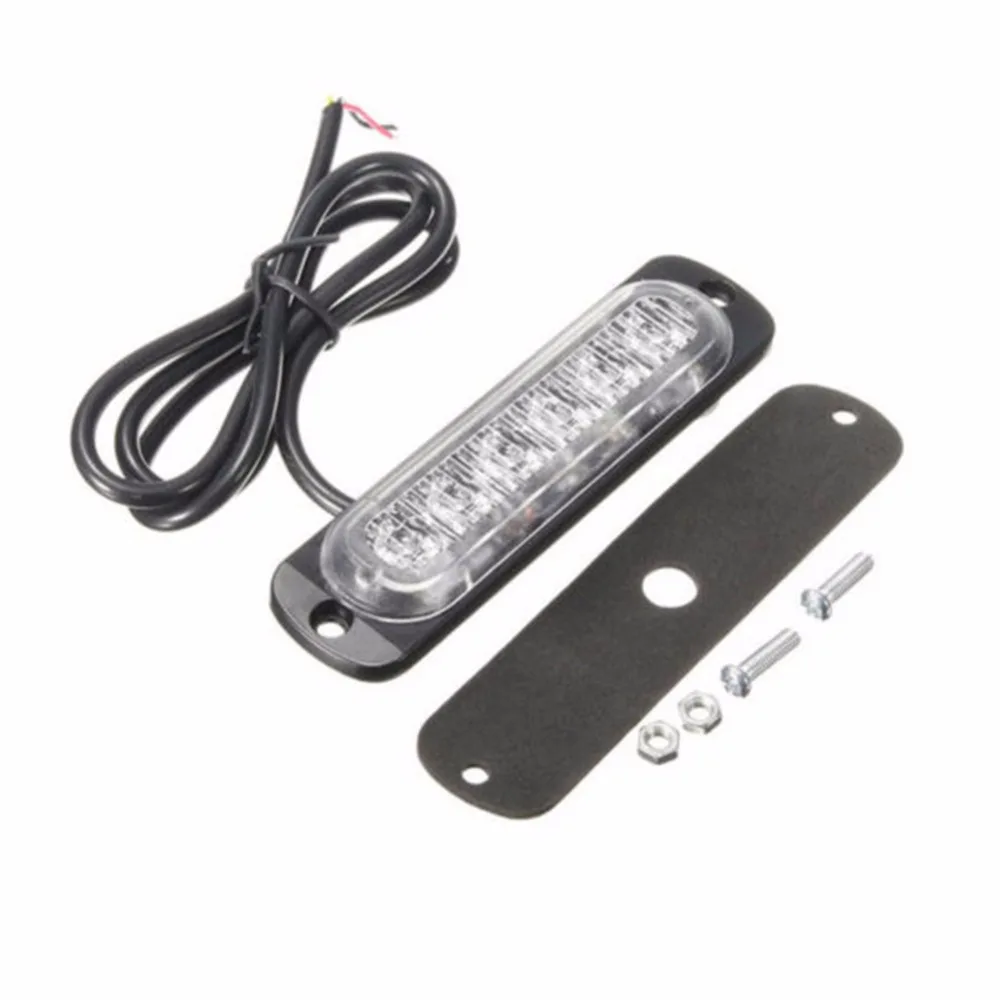 

Mini 12-24v 18W 6LED Light Work Bar Lamp Driving Fog Off road SUV Auto Boat Truck Ultra Thin Flash Lamp Warning Lamp