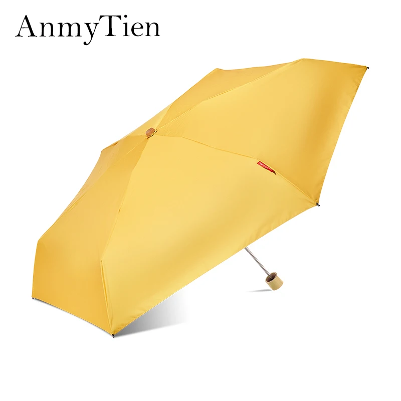 

7 Color Fashion Cheap Lady Sun Umbrella Five Folding Umbrella Wind Resistant Frame Manual Umbrella Guarda Chuva For Woman