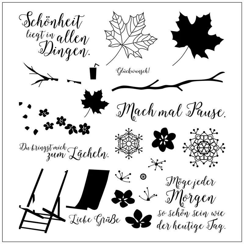 german autumn leaves word