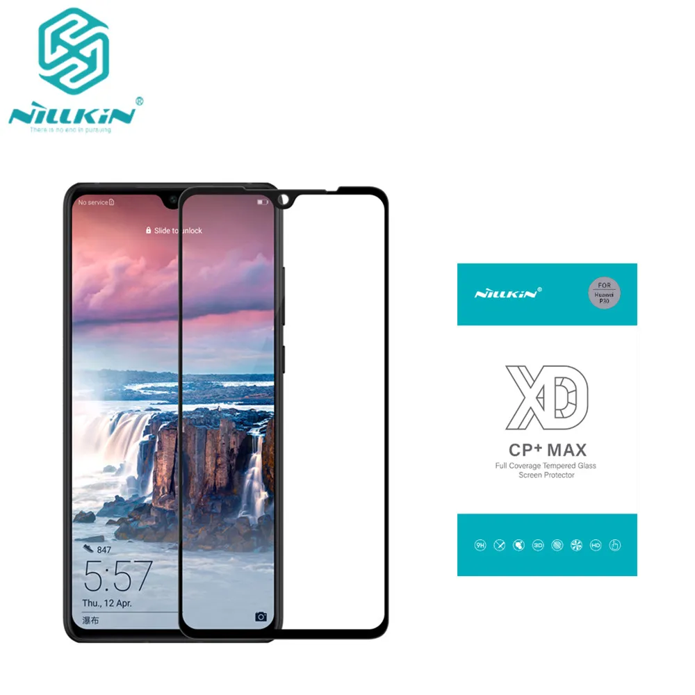 Huawei p30 Стекло Nillkin XD CP+ MAX анти-блики прочная защитная пленка из закаленного Стекло для huawei p30