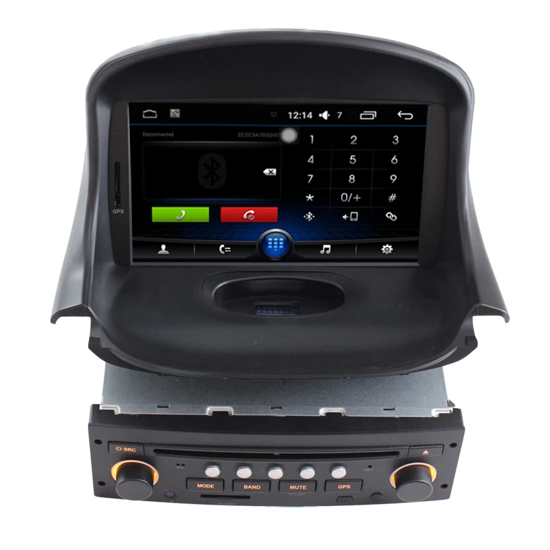 7 дюймовый автомобильный dvd плеер Android 6 0 для Peugeot 206 Радио Стерео gps навигация с