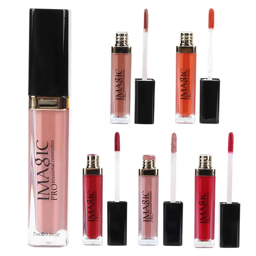 Матовый блеск для губ Gloss 6 цветов матовая помада Long-lasting не липкий блеск для губ косметический 7 мл губы увлажняющее средство для макияжа
