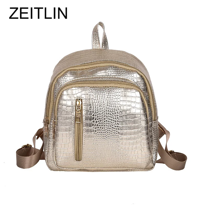 

Soft Zipper PU Leather Women Backpack Female Korean Rucksack Leisure Student School Bag Preppy Style Backpack Sac A Dos S497
