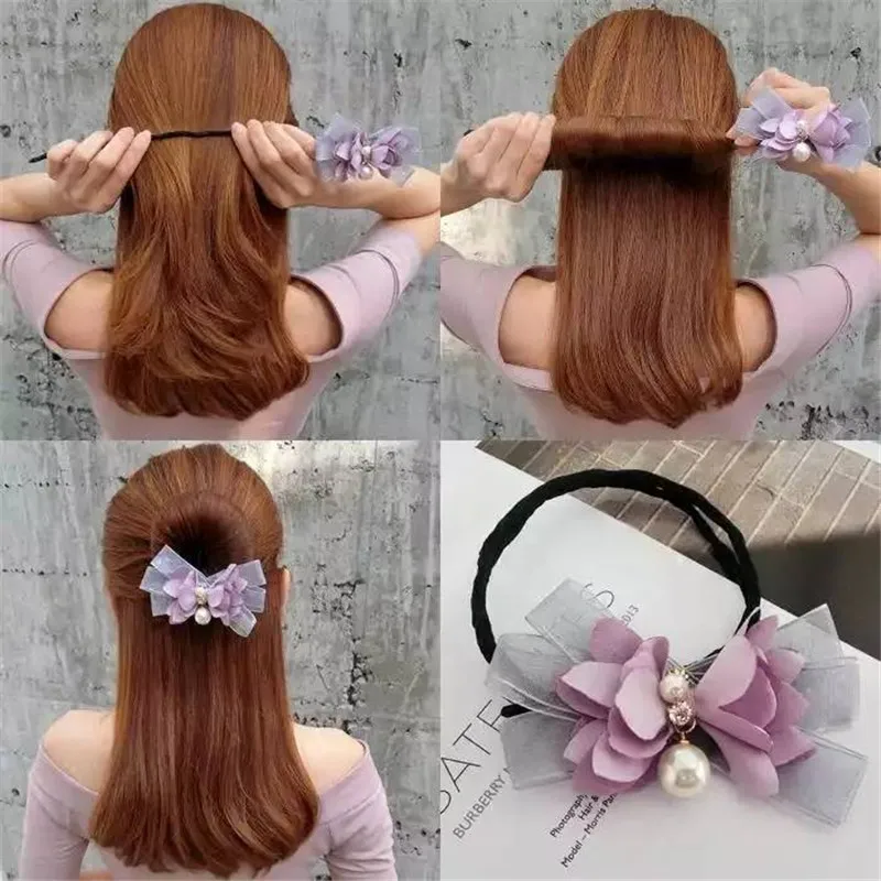 Untamed Women Updo Flower Magic Bun Maker Girl Donut Device Quick