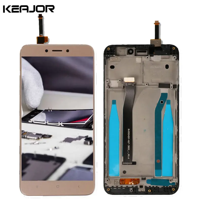 

Screen with Frame for Xiaomi Redmi 4X Lcd Touch Display Assembly Digitizer Parts With Tools For Xiaomi Redmi 4X
