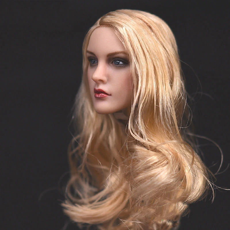 KT007 1/6 масштаб длинные волосы головы модель лепить подходит для 1" Женский Phicen тело фигурка аксессуары