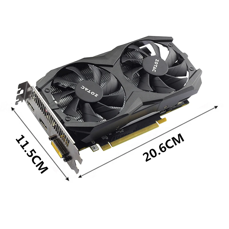 Видеокарта ZOTAC GTX1050Ti 4GD5 Thunder TSI PA GPU графические карты для GeForce nVIDIA GTX1050 128 бит