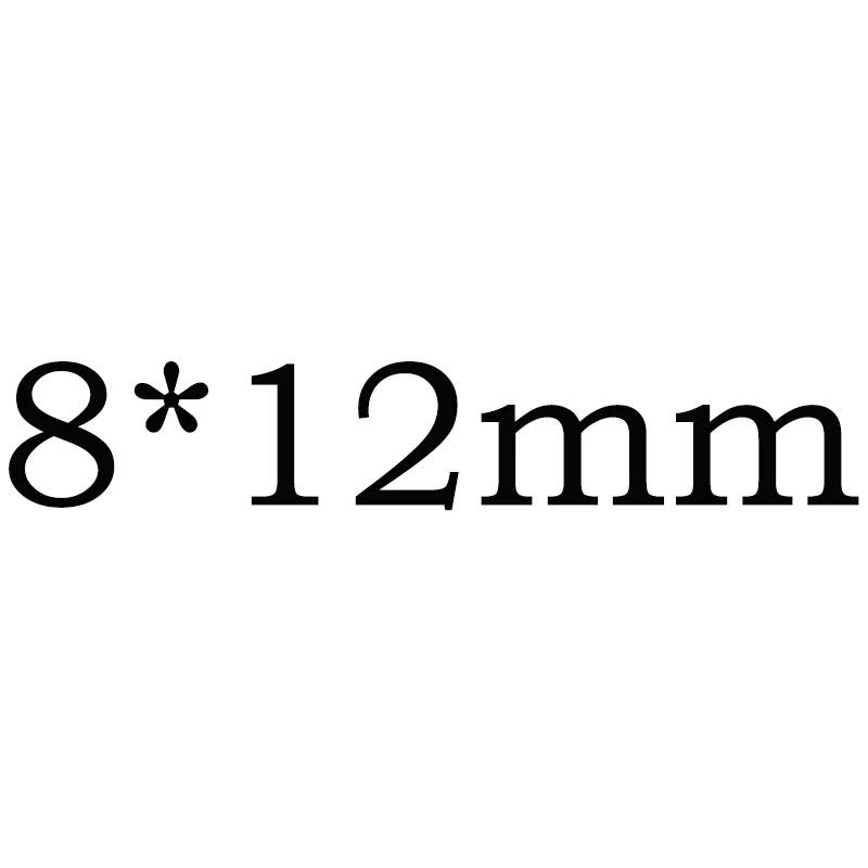 Размеры 2x3~ 18x25 мм овальным вырезом 5# разъемная застежка-молния красный камень синтетические драгоценные корундовые камни для ювелирных украшений ювелирные изделия - Цвет: 8x12mm 100pcs