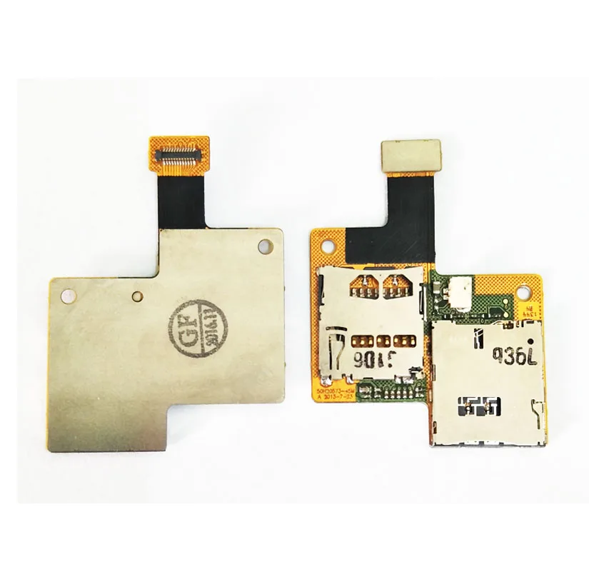 

New Sim Card Reader Holder with Memory Socket Flex Cable Board For HTC Desire 601 Phone Parts Replacement (Single Sim Version )