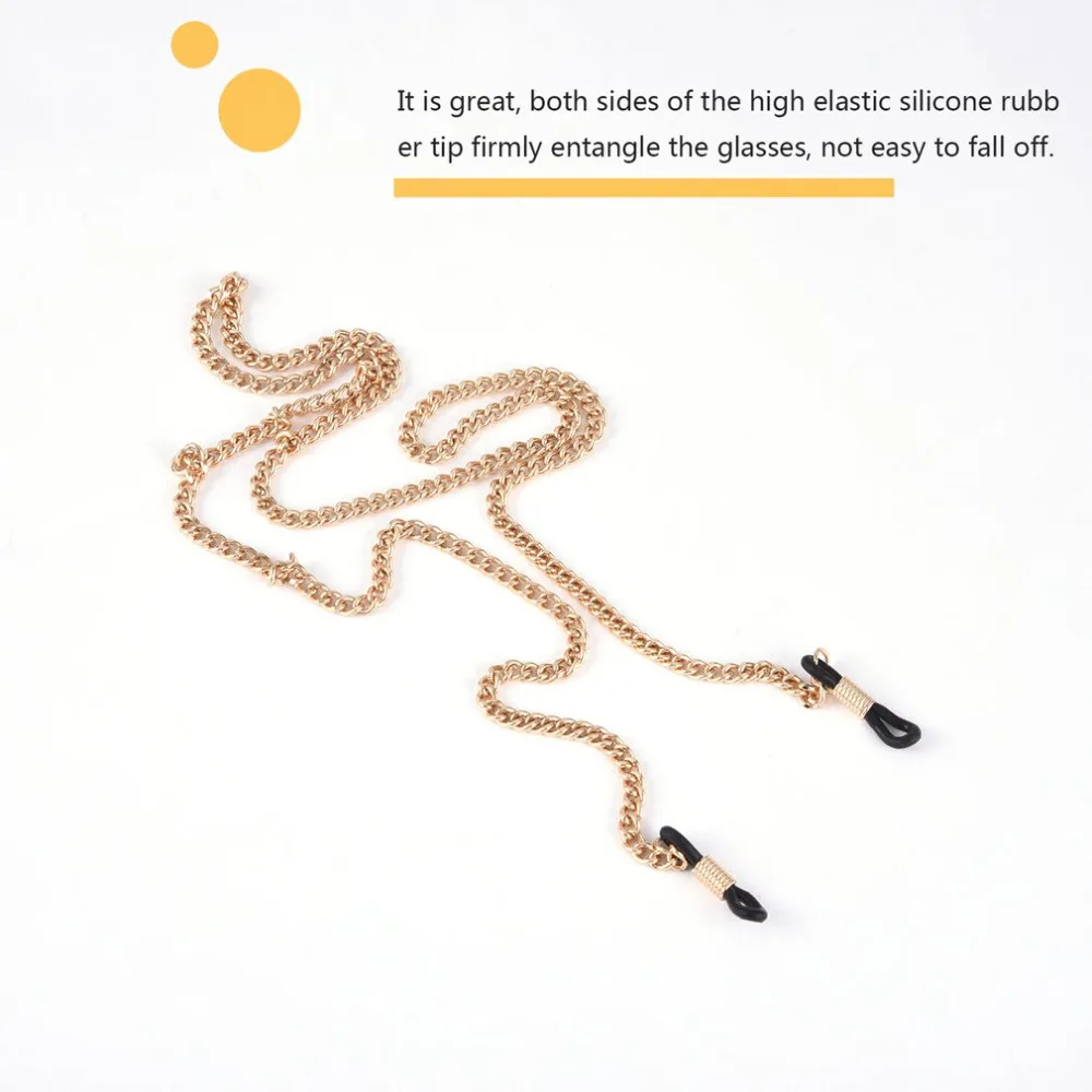 Stylish Delicate Metal Eyeglasses Glasses Chain Necklace Eyewear Cord Alloy Neck Strap Holder Cord Gifts Friend