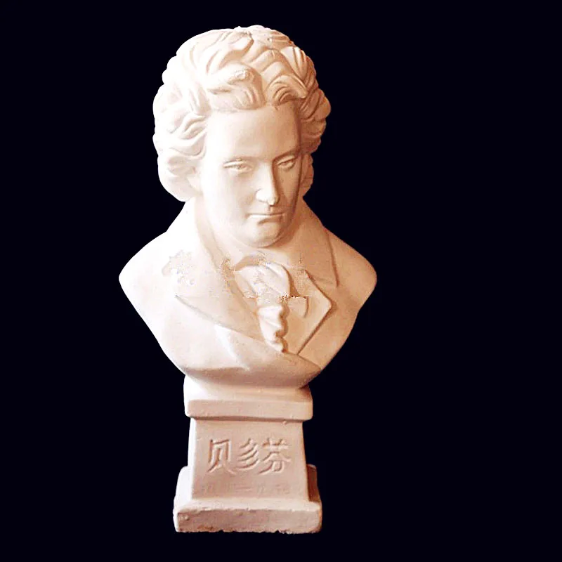 

Ludwig Van Beethoven Head Portraits Bust Western Classical Statue Home Decoration Gypsum Powder Craftwork Sketch Practice L2331