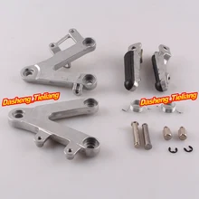 Aluminum Alloy Front Rider Foot Pegs Footrest Brackets for Honda CBR400 90 97 NC29 Motorcycle Spare