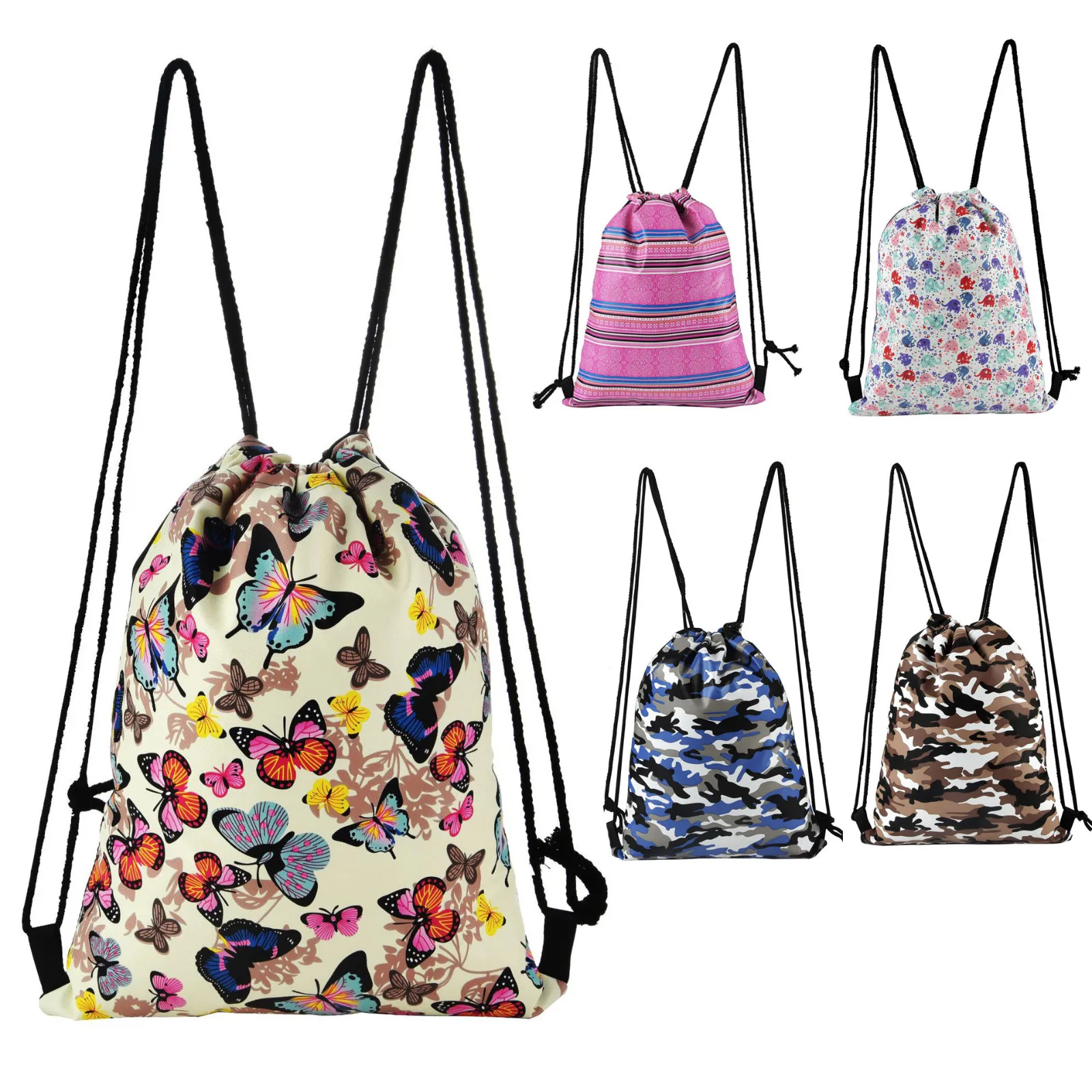 

Women Men Drawstring Bags 2019 Fashion Outdoor Sport Running Shoes Bag Casual Satchel Rucksack Bundle Pocket Drawstring Bag #Zer
