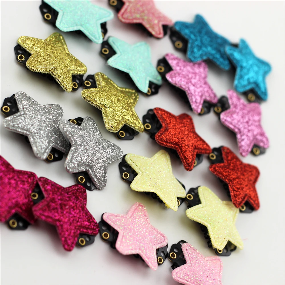 10pc Baby with Fine Wispy Hair Mini Latch Wisp Clip Newborn Shinning Star Hair clips Infant Hairpin Baby Girls Sequins Hairpin Baby Accessories best of sale
