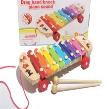 Best seller Baby Kid Musical Toys Fashion Wisdom Development Wooden Instrument improve Kid sensitive to colors