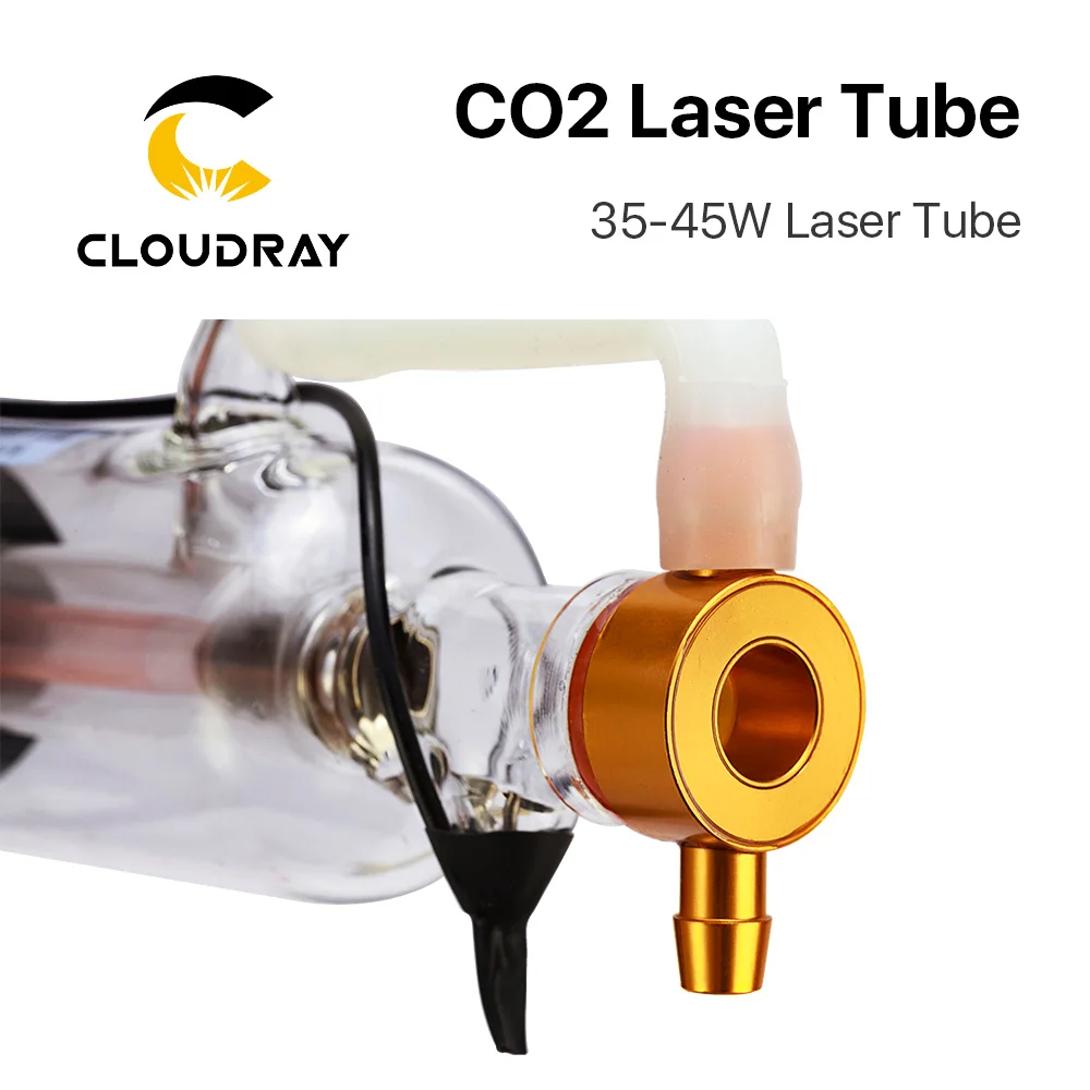 Beste Cloudray 40W Co2 Laser Opgewaardeerd Metalen Hoofd Buis 700MM Glas Pijp Lamp voor CO2 Lasergravure Snijmachine