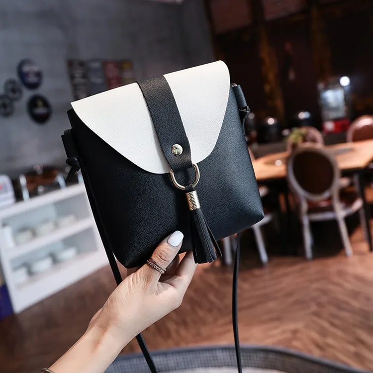 

Hacmpoehue Mini PU Leather Women Shoulder Bag Women's Handbag Crossbody Bags Ladies Pretty Small Messenger Packages Chain Purse