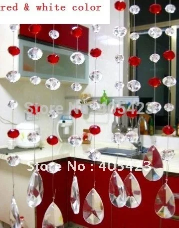 ¡Envío Gratis! 10 metros/lote, AAA +, cortina de cuentas de cristal de rueda de cristal separador de vidrio con cuentas, decoración navideña, WXY-18 ¡Envío Gratis! 10 metros/lote, AAA +, cortina de cuentas de cristal de rueda de cristal separador de vidrio con cuentas, decoración navideña, WXY-18