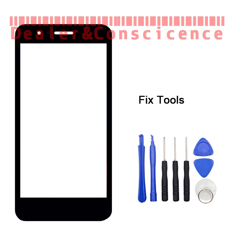 1PCS Genuine Original Black For LG K9 Front Glass Lens Lovain Touch Screen LCD Outer Panel
