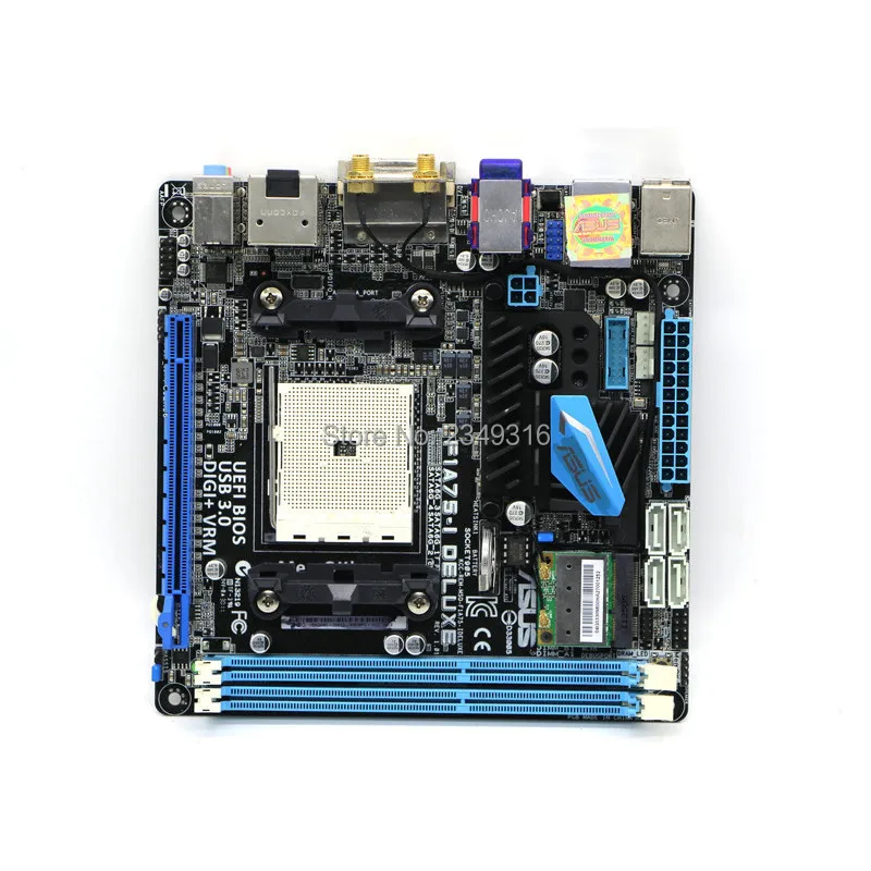 

MINI-ITX ITX HTPC For ASUS F1A75-I Deluxe original motherboard Socket FM1 DDR3 USB3.0 SATA3 A75 Desktop Motherboard