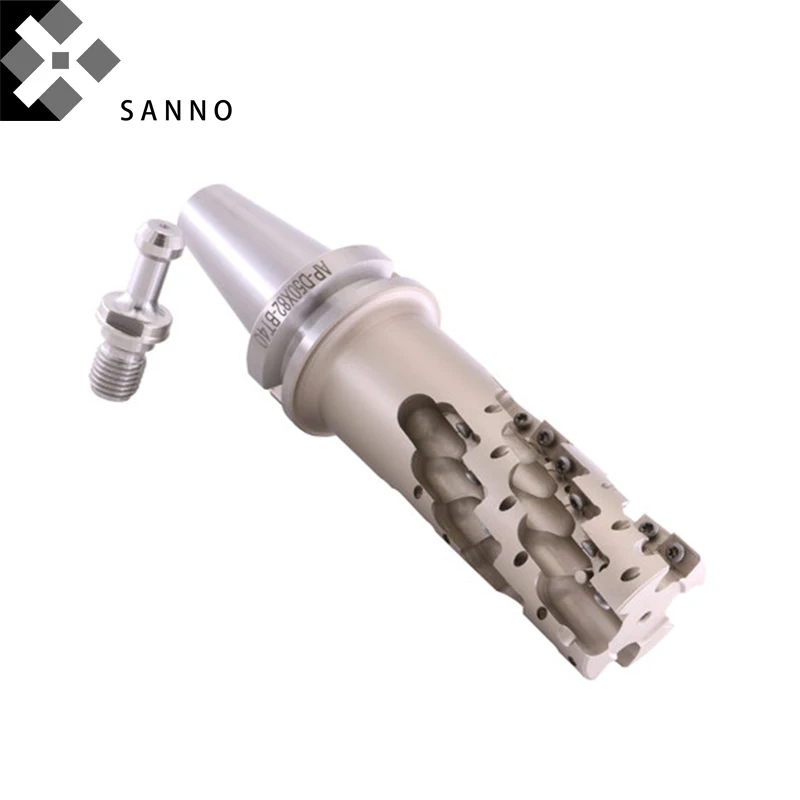 BT40 Indexable spiral milling cutter holder roughing crude milling cutter 56L 84L 112L helical milling with indexable inserts (3)