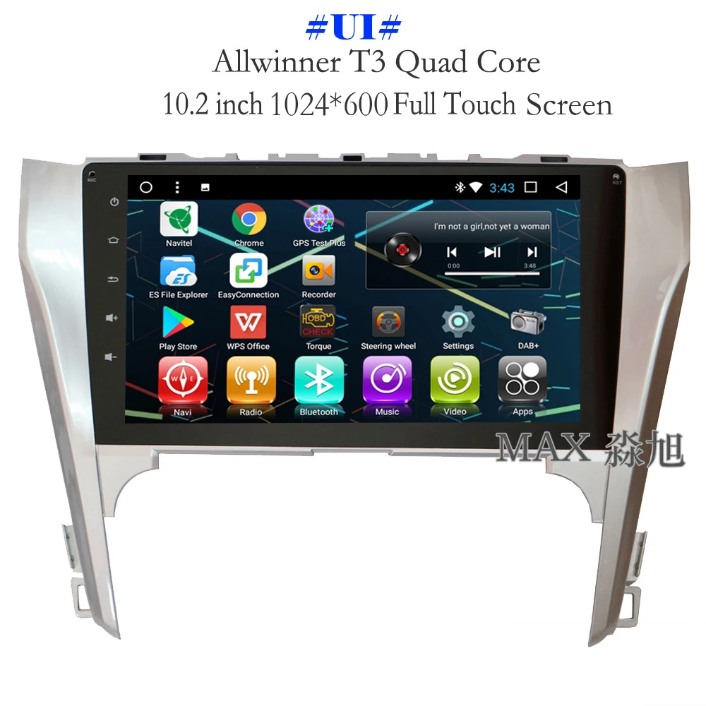 Clearance MAX Android 8.1.0 Car DVD Player for Toyota Camry 55 2012 2013  2014 Car Radio RDS 4G WiFi SWC GPS Navigation System Free Map 2