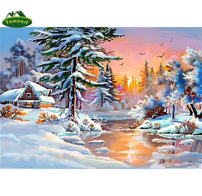 Diamond Drawing Painting By Number Winter Landscape Snow Tree And River Diamond Embroidery Cross Stitch Modern Home Decal Diamond Painting Cross Stitch Aliexpress Diamond Drawing Painting By Number Winter Landscape Snow Tree And River Diamond Embroidery Cross Stitch Modern Home Decal Diamond Painting Cross Stitch Aliexpress