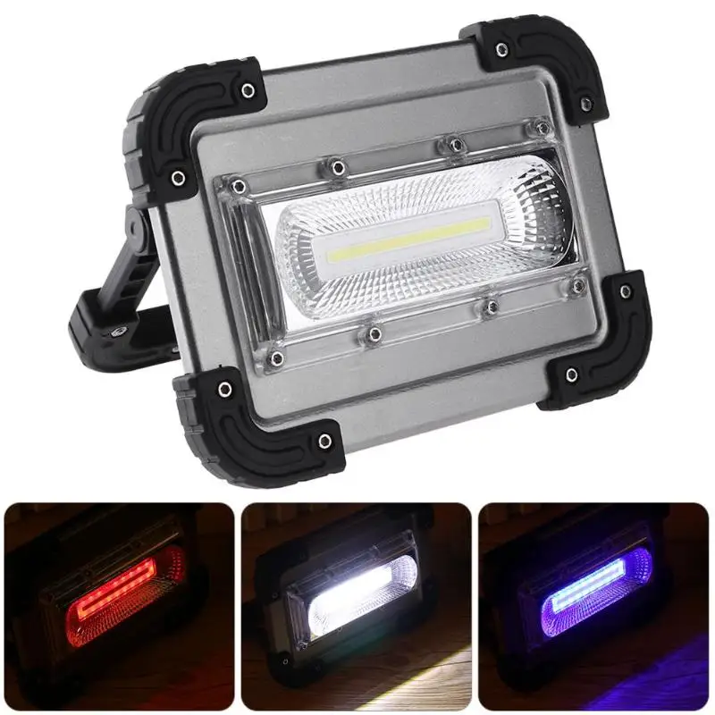 Goede 20 w LED COB Verlichting 2400LM Draagbare Zoeklicht Lantaarn Waterdichte Outdoor Camping Lamp Spotlight Gazon Lamp Schijnwerper