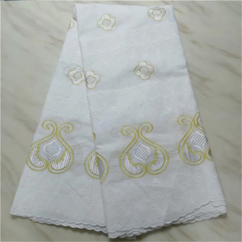 

2019 New Design African Dry Lace Fabrics High Quality Cotton Lace Fabric White Swiss Voile Lace In Switzerland