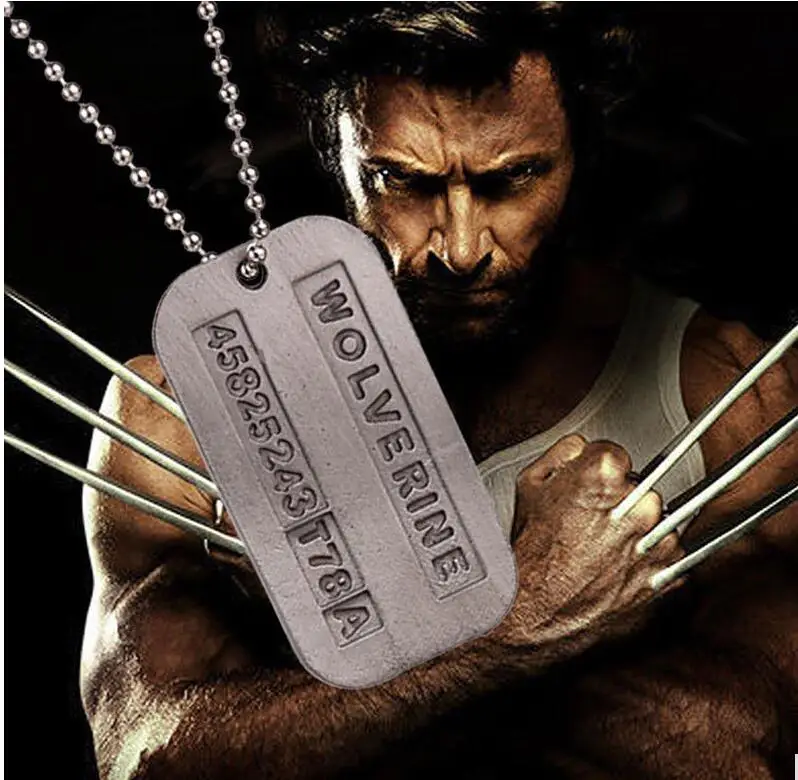 Movies X-Men Series Wolverine 2 Cosplay Logo Necklaces Dog Tag Pendants