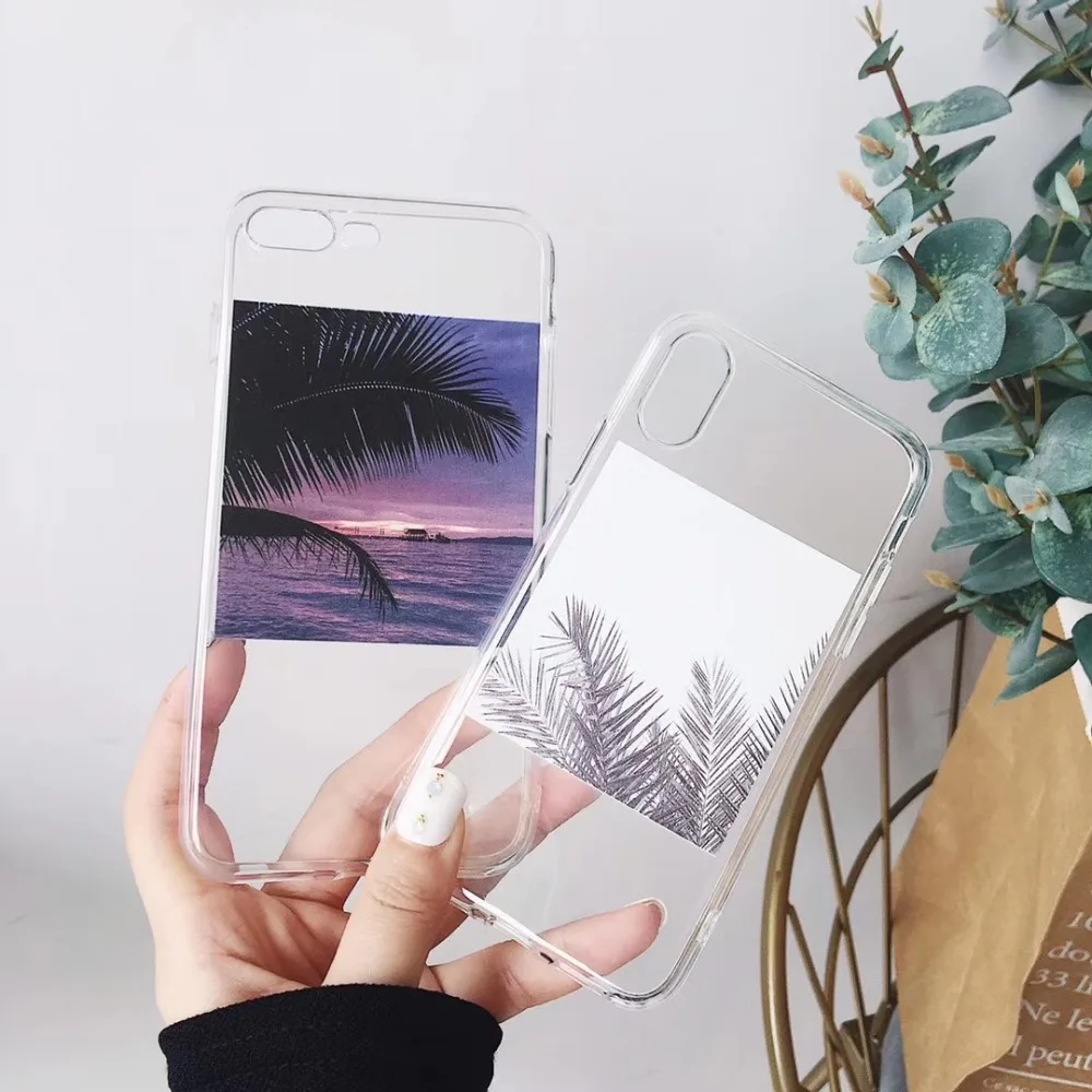 TOPX Пейзаж Узорчатое чехол для Iphone 7 Plus красивые пейзажи ТПУ 6 8 X мягкий |