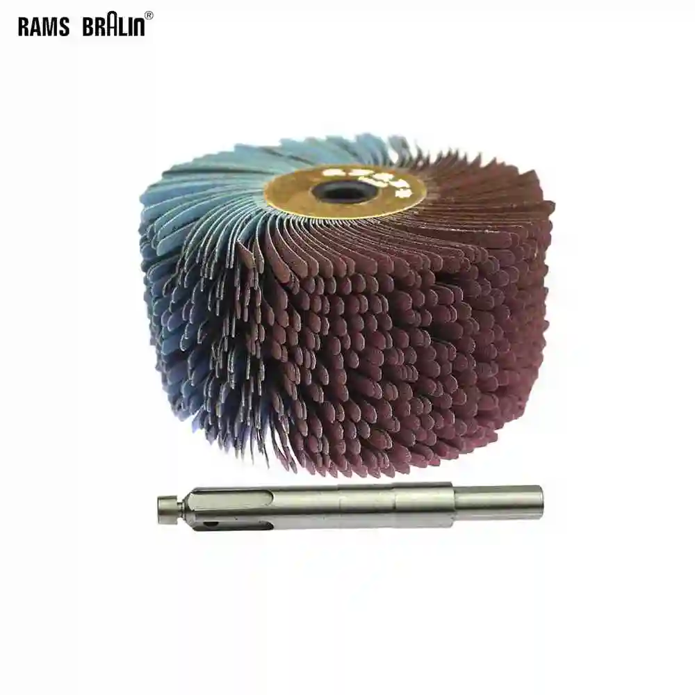 New Emery Abrasive Brush Sanding Wheel for Woodworking Groove Linear