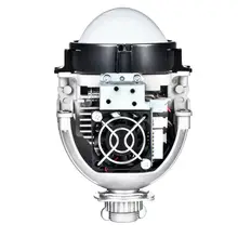 2017 New High Quality SANVI Bi-LED Lens Headlight 35W 6000K With Mask and High Bright Angel Eye LED Headlight Car Styling 