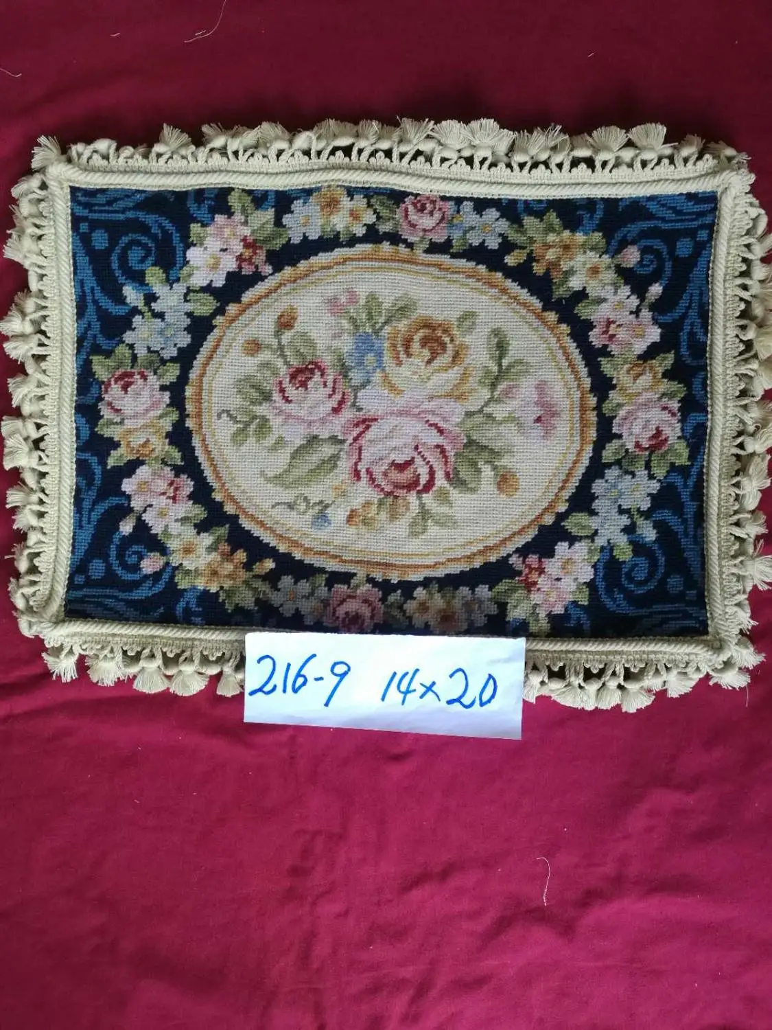 Dark Blue 10 K 1" x 20" вязанное крючком шерстяное изделие подушка ручной работы шерстяная подушка с новозеландская шерсть наволочкой - Цвет: Dark Blue