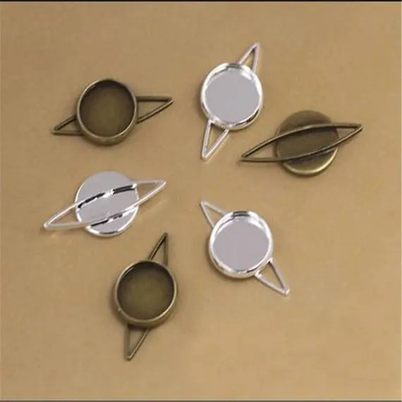 

20pcs Bezel Setting Cabochon Base Setting 12mm Cameo Base Tray Pendant Blanks Bezel Tray,Bracelet connector