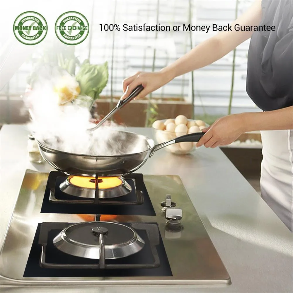 10 шт многоразовые для кухонной газовой плиты верхняя защита горелок вкладыш крышка антипригарное для Инструменты для уборки на кухне