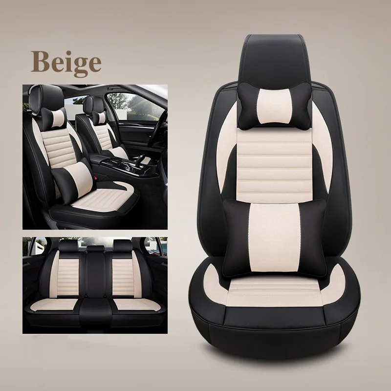 

leather flax car seat cover for KIA Rio Cerato Sorento Forte K2 K3 K5 skoda octavia a5 rapid fabia car accessories auto interior
